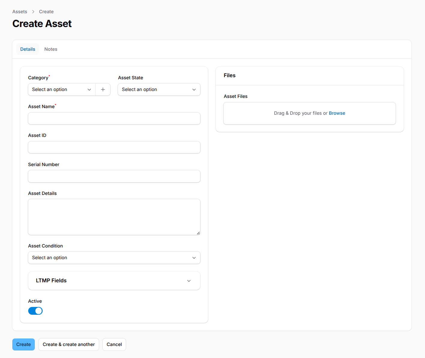 Asset management