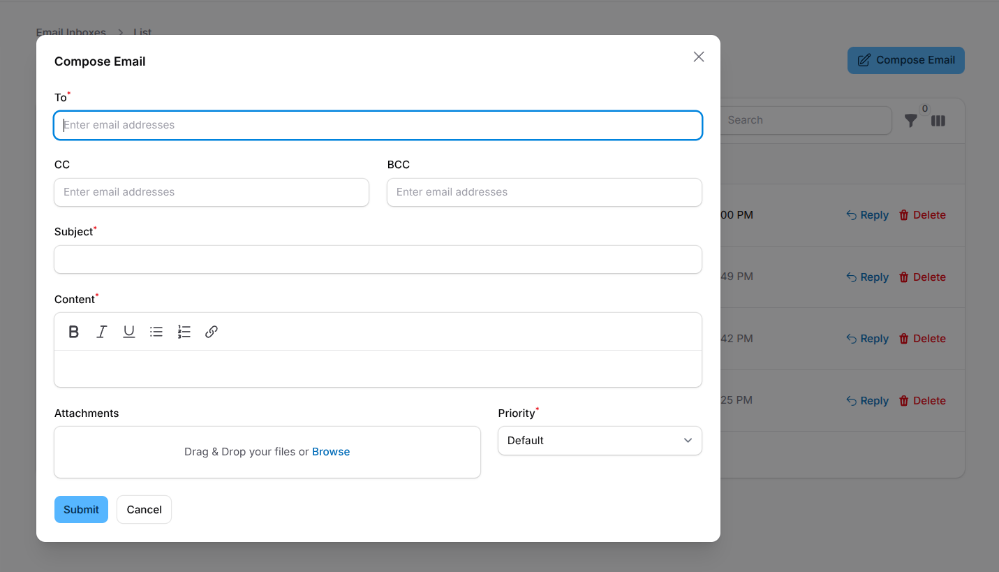Mailer feature