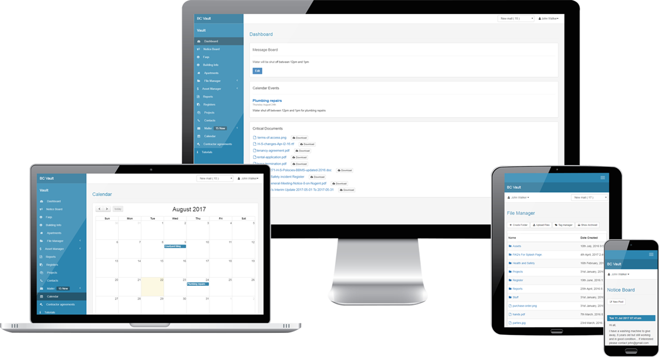 BCVault on devices
